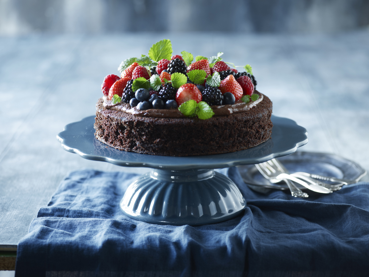 Chokoladekage med chokoladecreme Odense Marcipan